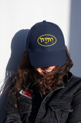 Hebrew Name of God Logo Hat - Gold-on-Navy