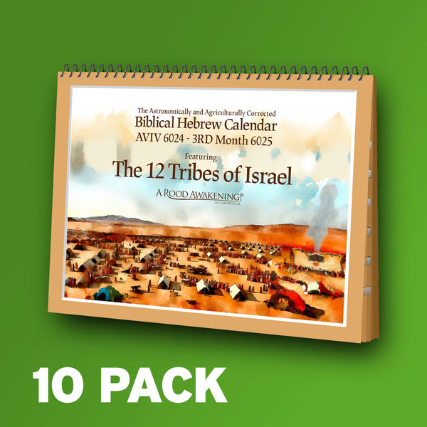 *SAVE 15%* 10-PACK: 2024-25 Astronomically and Agriculturally Corrected Biblical Hebrew Calendar