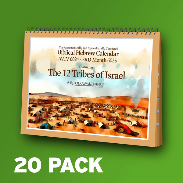 *SAVE 20%* 20-PACK: 2024-25 Astronomically and Agriculturally Corrected Biblical Hebrew Calendar