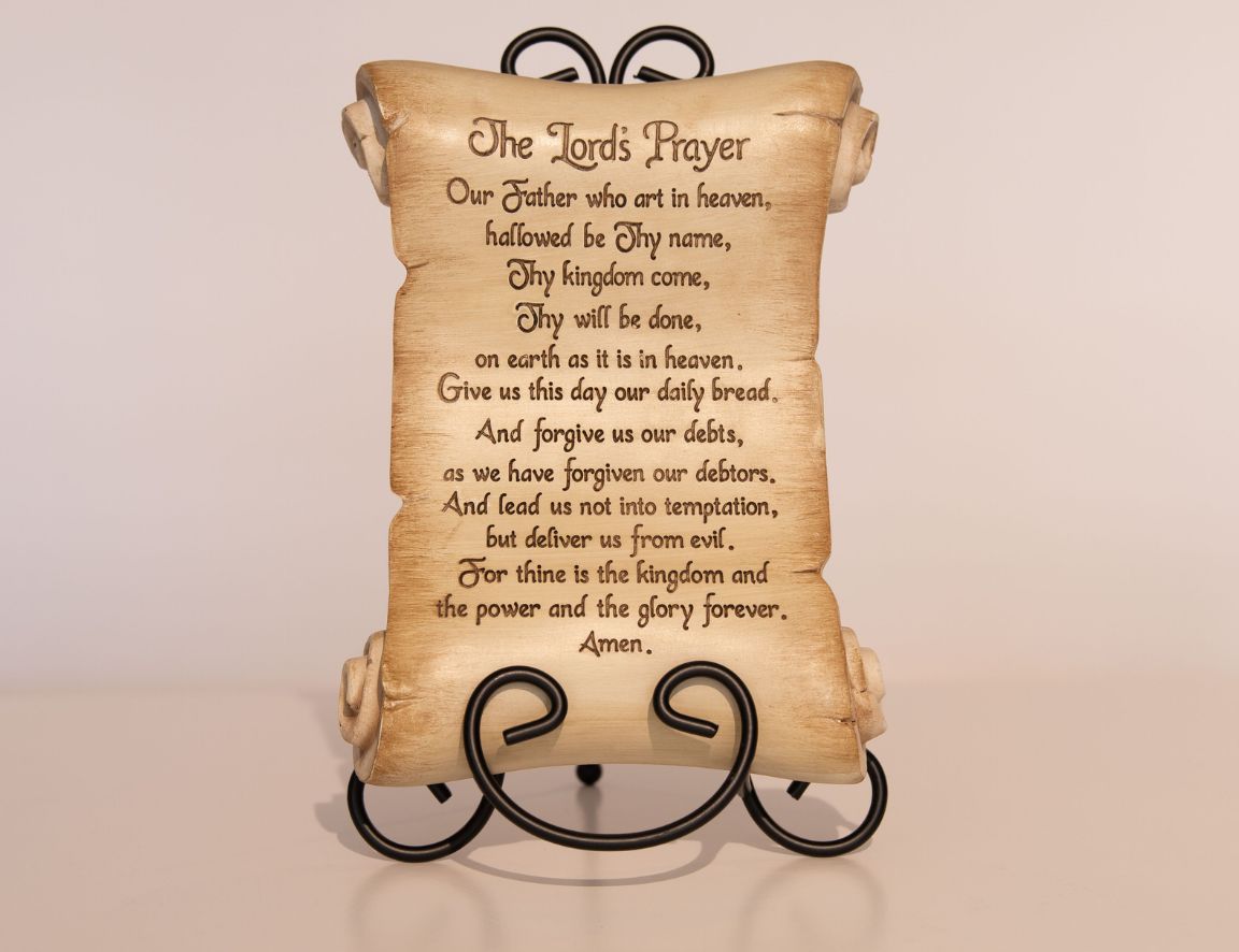 The Lord's Prayer Clay Scroll