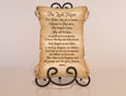 The Lord's Prayer Clay Scroll