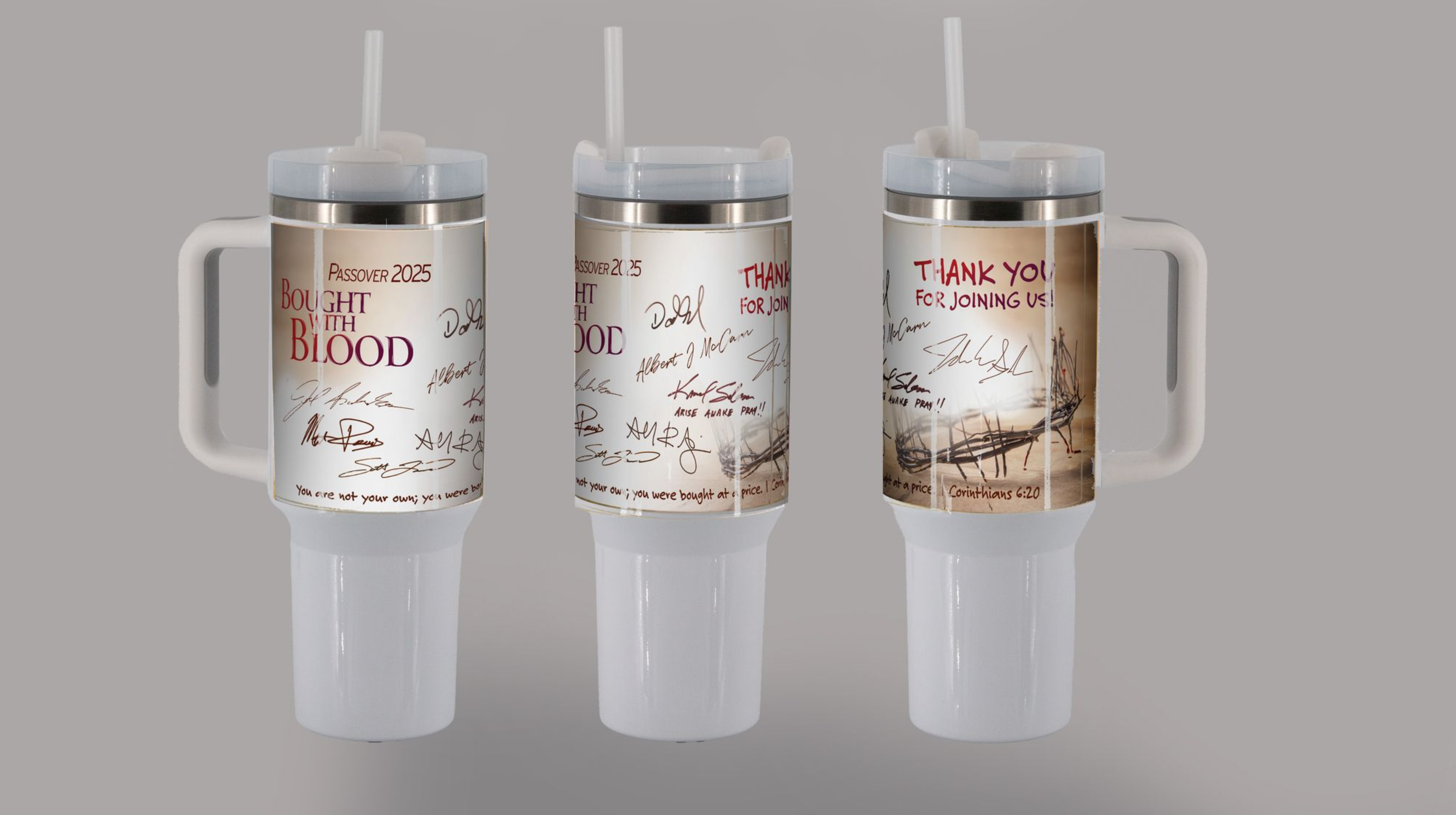 Passover 2025 Autographed Stainless Steel Tumbler (40 oz)